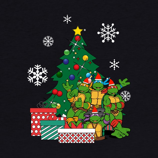 Teenage Mutant Ninja Turtles Around The Christmas Tree by Nova5